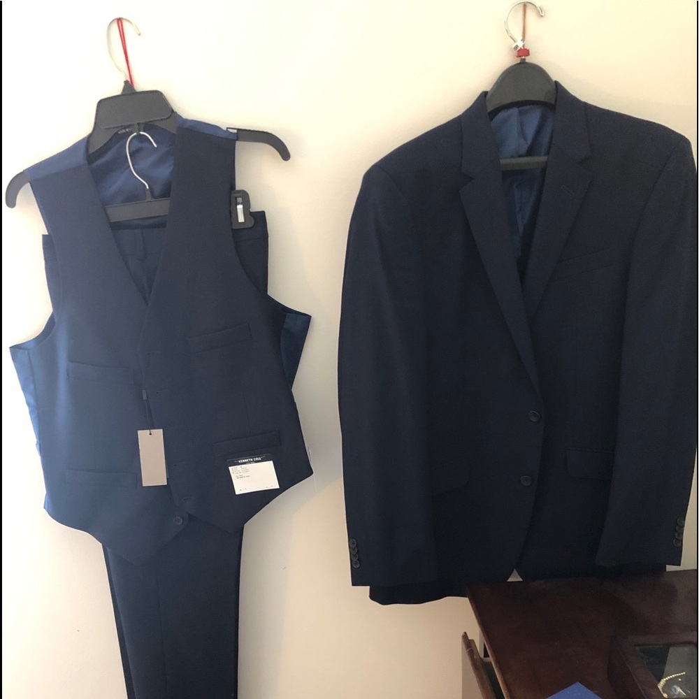 Kenneth Cole blue suit